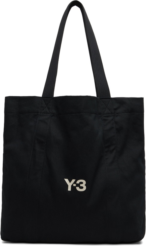 Photo: Y-3 Black 'Y-3' Canvas Tote
