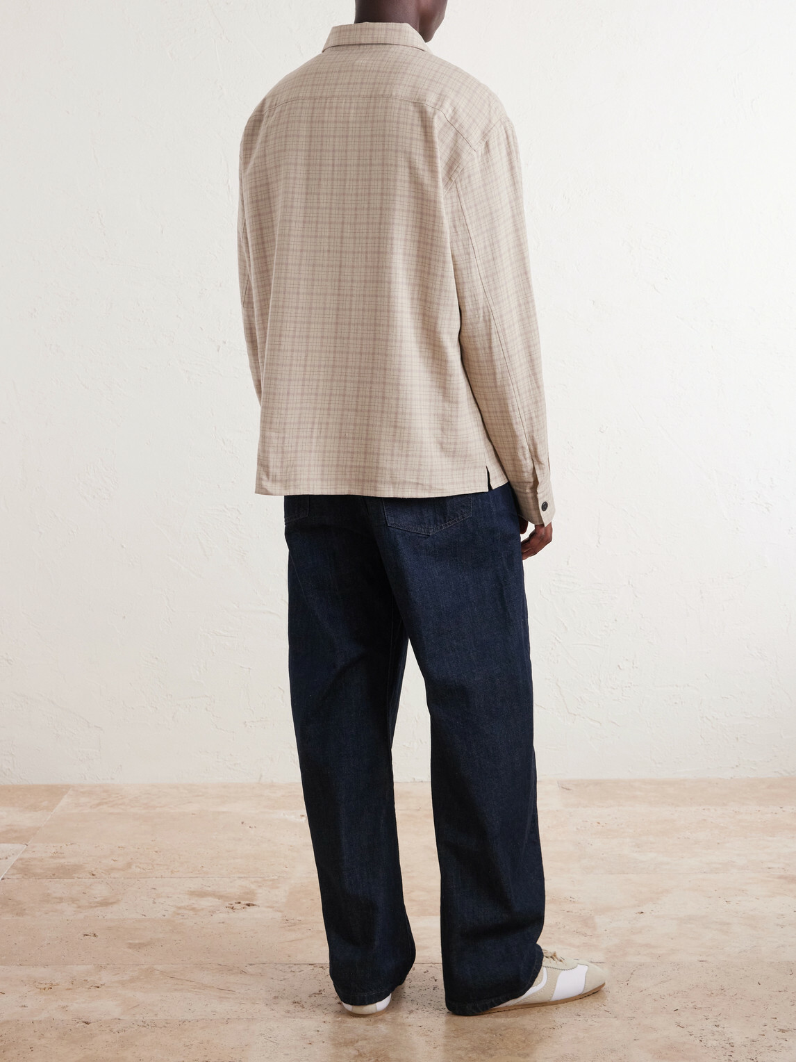 FRAME - Checked Woven Shirt - Neutrals