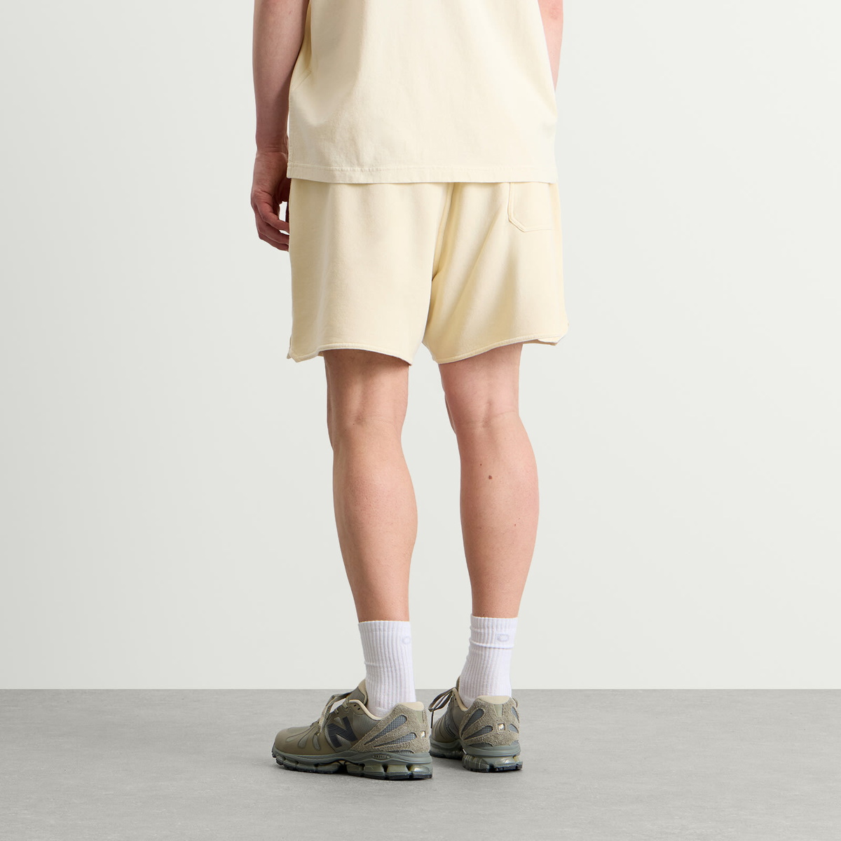 Stone Island Men's x New Balance Shorts in Ivory