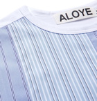 Aloye - Poplin-Panelled Cotton-Jersey T-Shirt - White