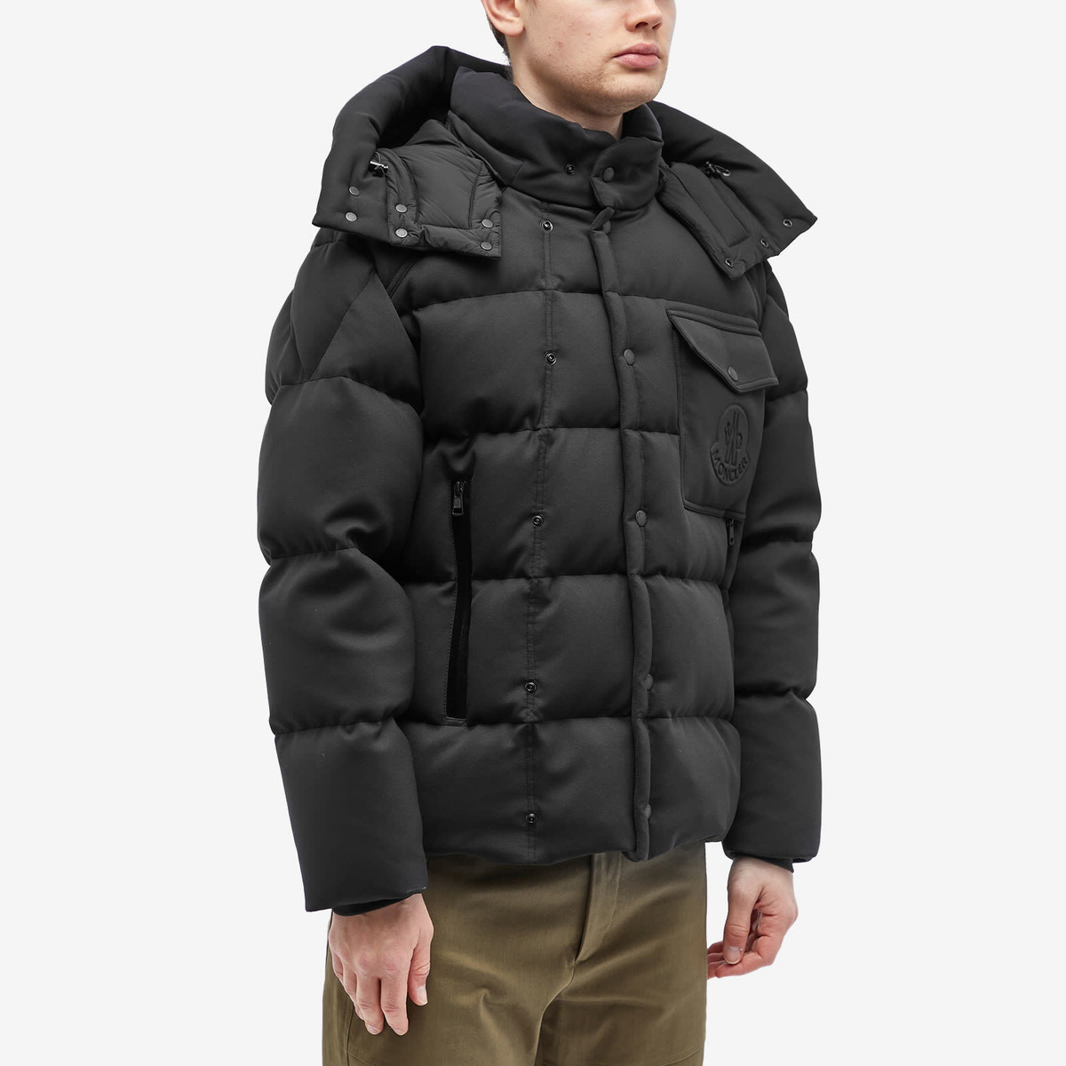Moncler Men's Karakorum Down Filled Nylon Jacket in Black Moncler