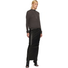 Rick Owens Gray Tower Crater Knit Sweater