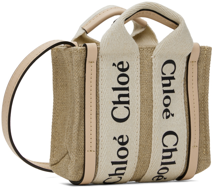 Chloé Beige & Pink Woody Nano Bag
