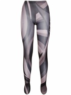 PUCCI Printed Jersey Leggings with Feet