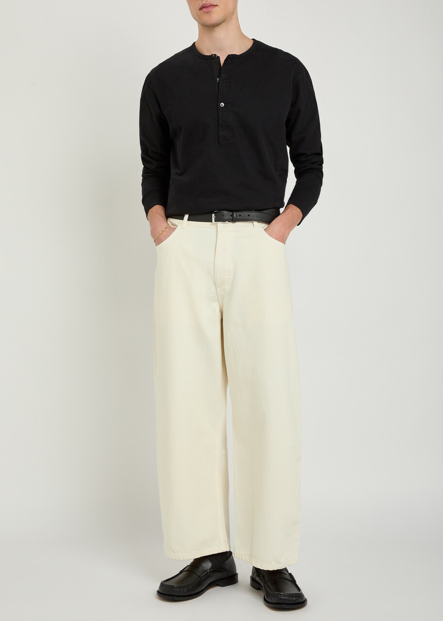 Studio Nicholson Paolo Wide Balloon-leg Jeans White