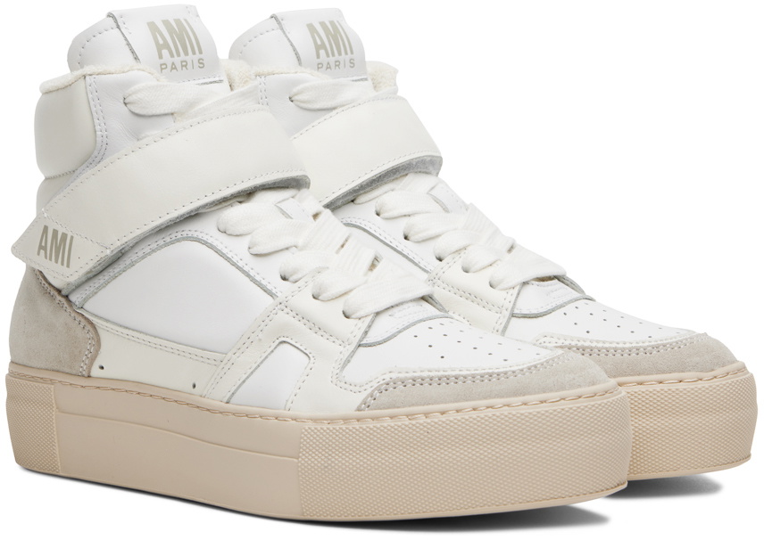AMI Alexandre Mattiussi White Ami de Cœur Sneakers