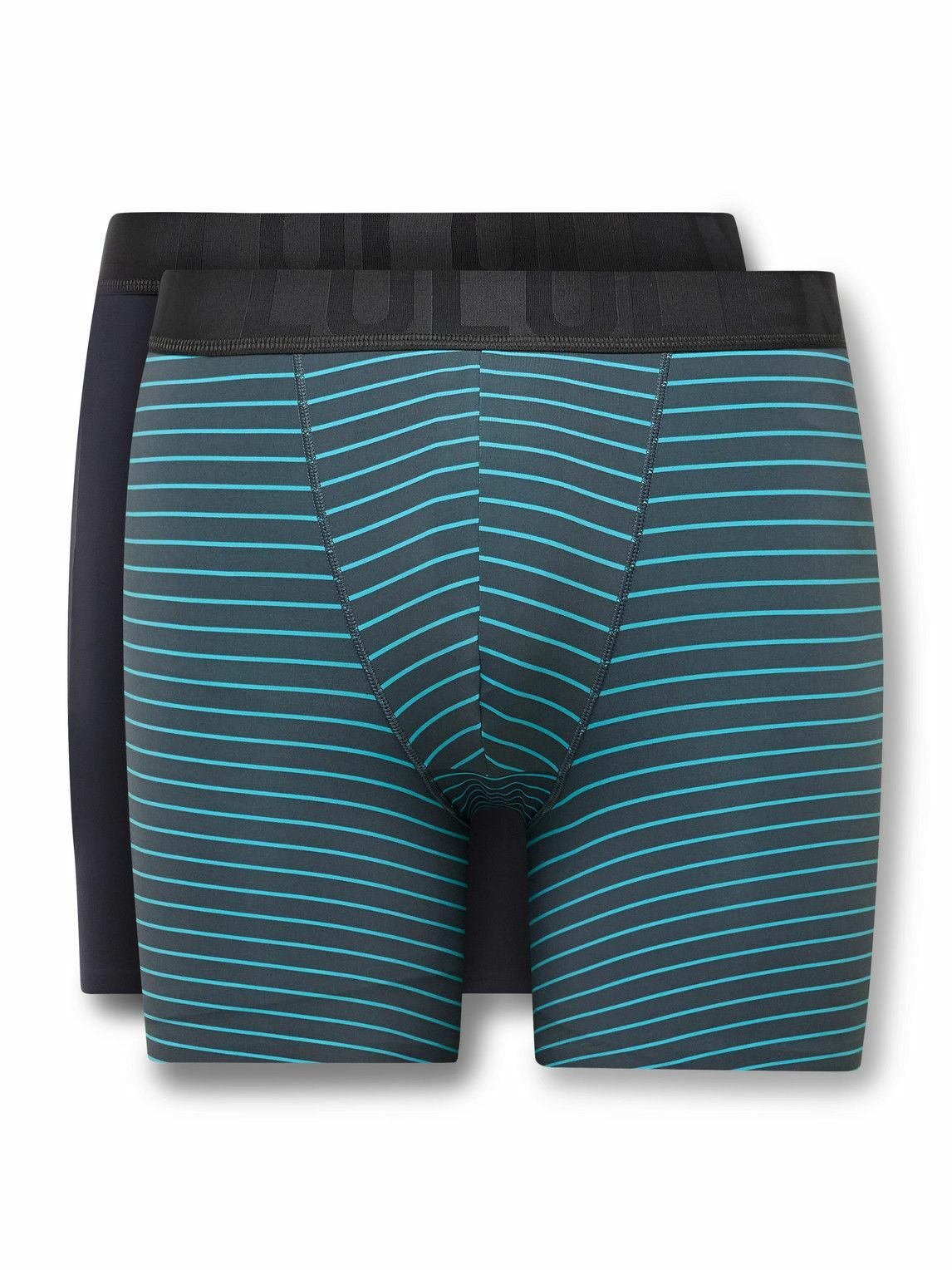 Lululemon - Built to Move Two-Pack Luxtreme™ Boxer Briefs - Black