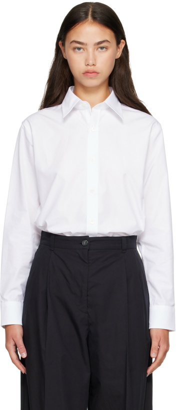 Photo: A.P.C. White Kayla Shirt