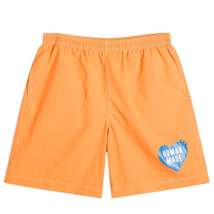 Photo: Human Made Men's Heart Swim Shorts in Orange