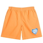 Human Made Men's Heart Swim Shorts in Orange