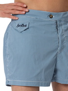MC2 Saint Barth Man Fitted Cut Swim Shorts Harrys With Gingham Print