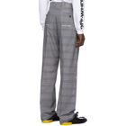 Off-White Grey Check Classic Trousers