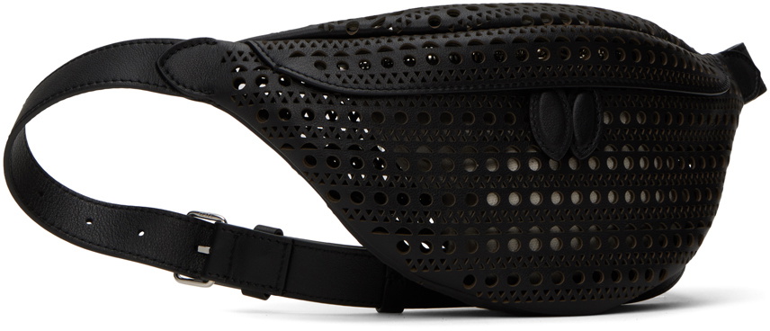 ALAÏA Black XS Perforated Belt Bag