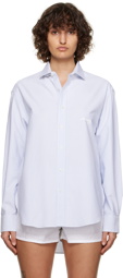 HommeGirls Blue & White Striped Shirt