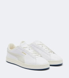 Jil Sander Suede-trimmed leather low-top sneakers