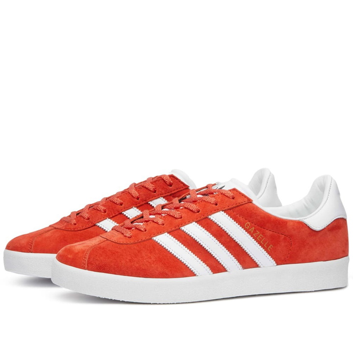 Photo: Adidas Men's Gazelle 85 Sneakers in Preloved Red/White/Core Black