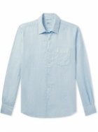 Aspesi - Sedici Slim-Fit Cutaway-Collar Linen Shirt - Blue
