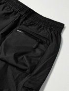 John Elliott - Himalayan Straight-Leg Canvas-Panelled Nylon Cargo Trousers - Black