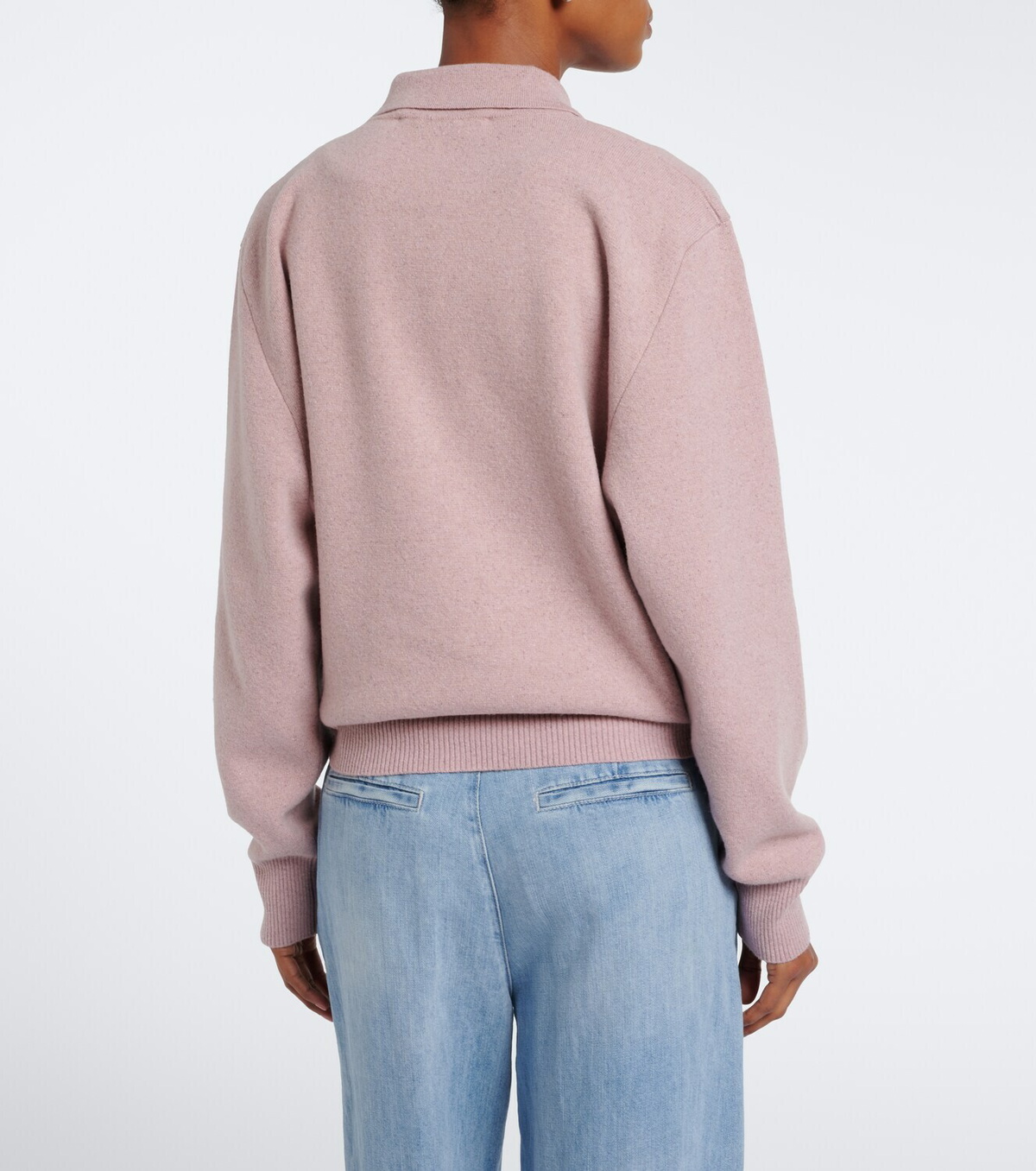 Róhe Knitted wool-blend polo sweater