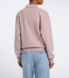 Róhe Knitted wool-blend polo sweater