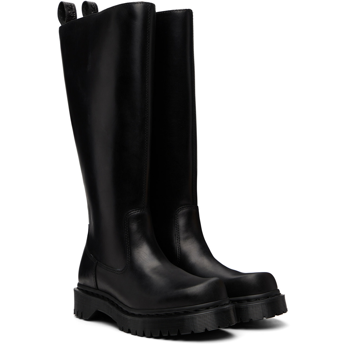 Dr. Martens Black Rejena Hi Old Harness Leather Tall Boots