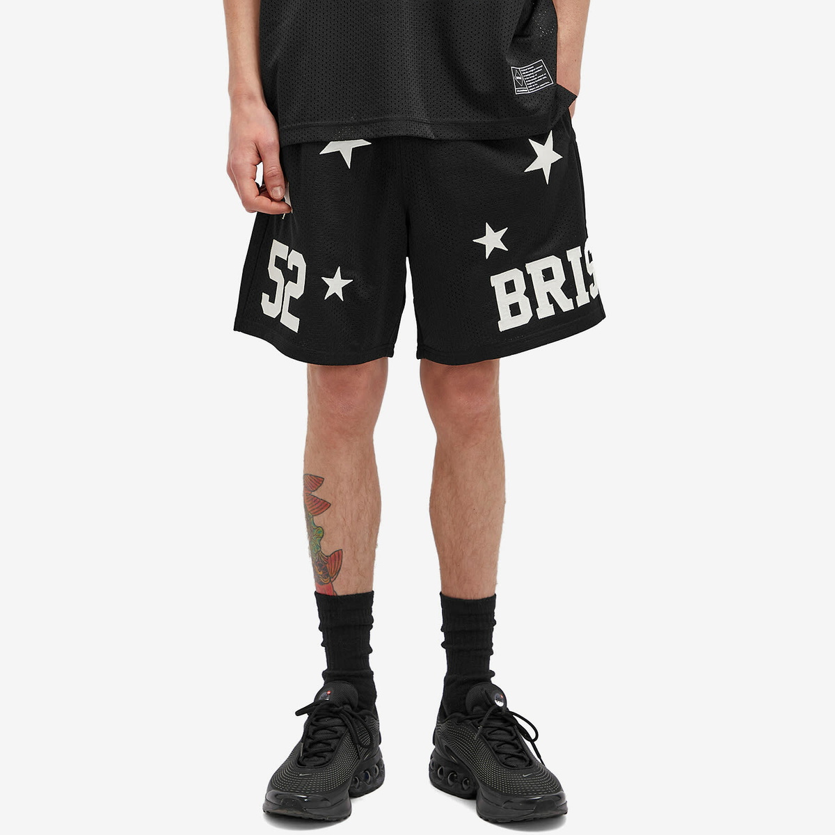 F.C. Real Bristol Men's Practice Mesh Shorts in Black