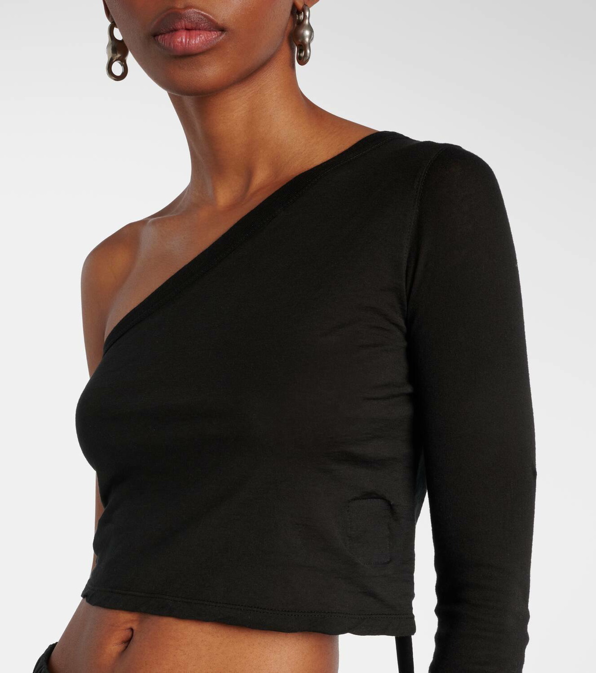 Rick Owens Ziggy one-shoulder crop top Rick Owens