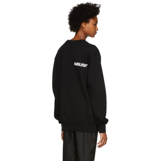 Ambush Black Logo Crewneck Sweatshirt Ambush