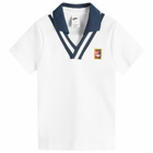 Nike Women's NSW Yoon Polo Top in White/Armory Navy
