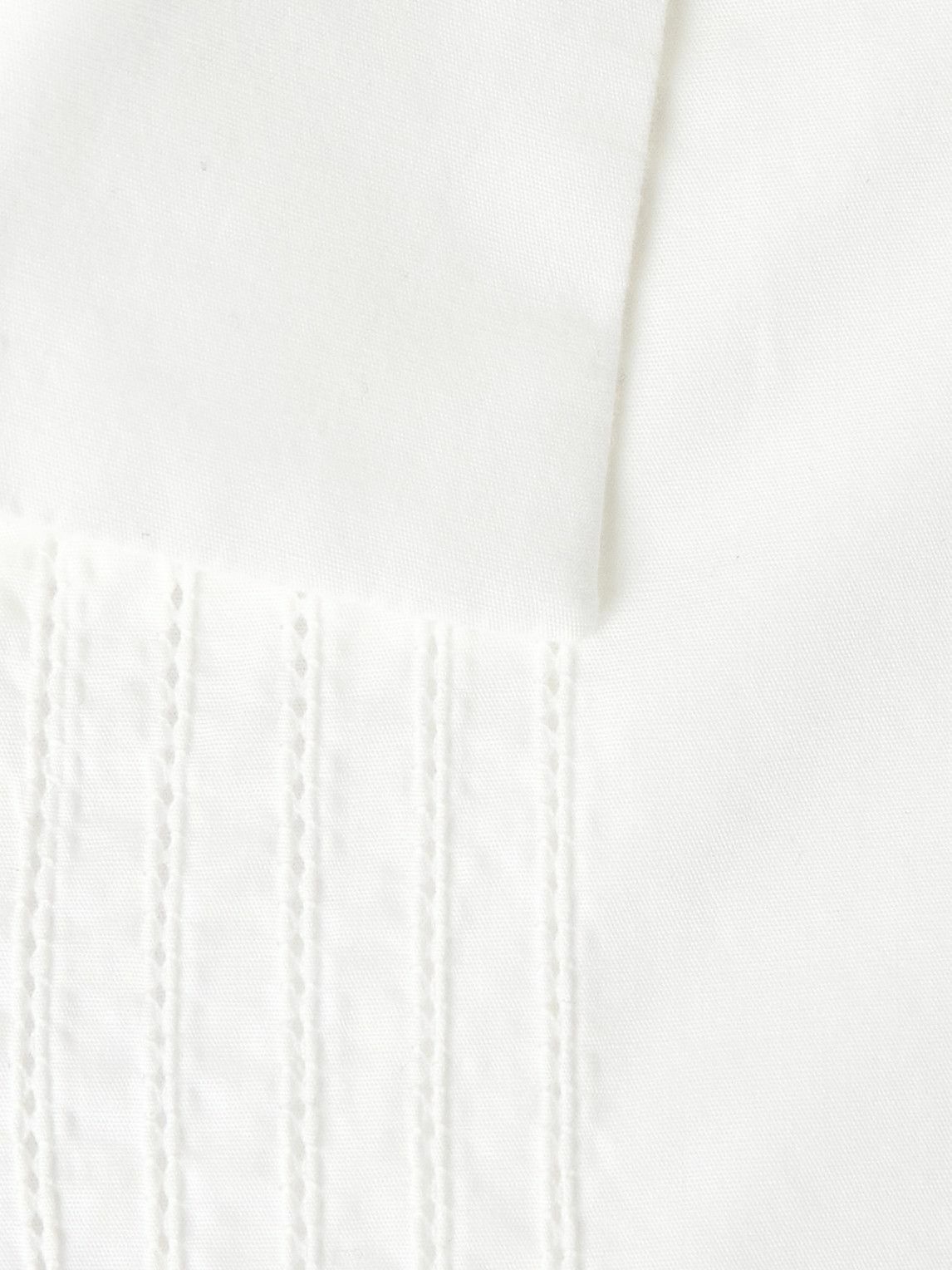 Mr P. - Cutaway-Collar Embroidered Cotton-Poplin Tuxedo Shirt - White