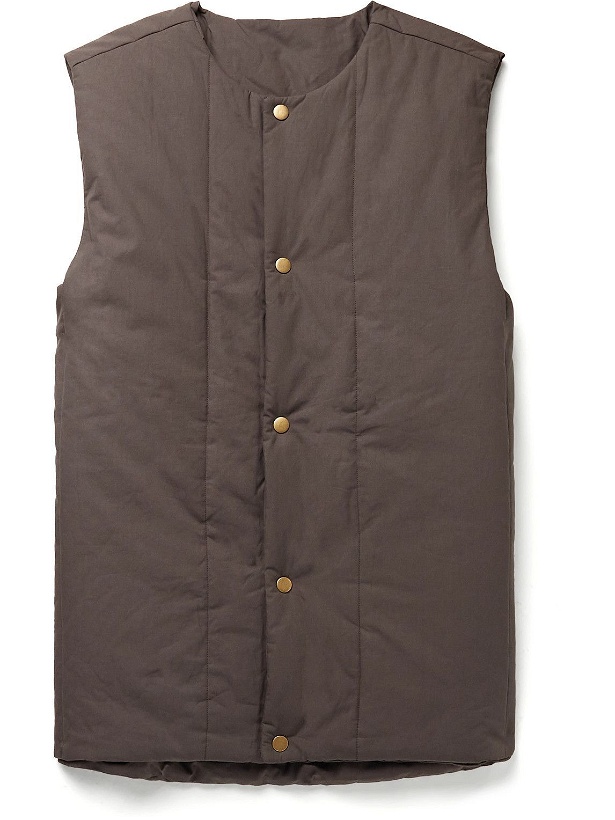 Photo: Satta - Dojo Quilted Padded Cotton Gilet - Brown