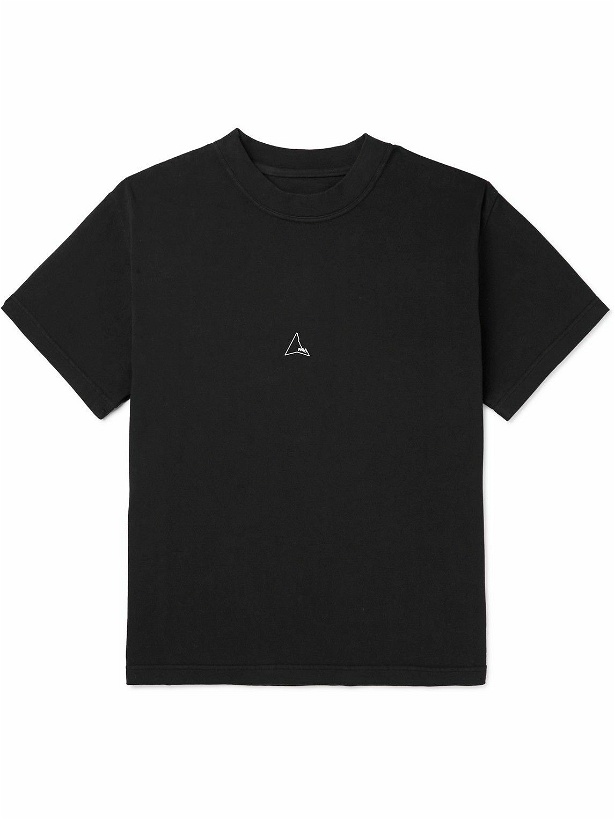 Photo: ROA - Logo-Print Cotton-Jersey T-Shirt - Black