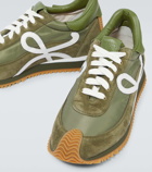 Loewe Flow Runner leather-trimmed sneakers