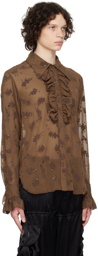 Anna Sui SSENSE Exclusive Brown Shirt