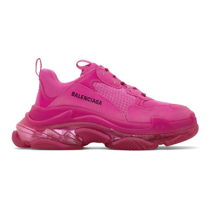 Photo: Balenciaga Pink Triple S Sneakers