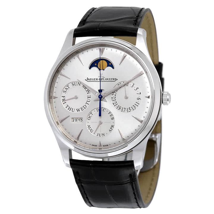Photo: Jaeger LeCoultre Master Ultra Thin Perpetual Silver Dial Mens Watch Q130842J