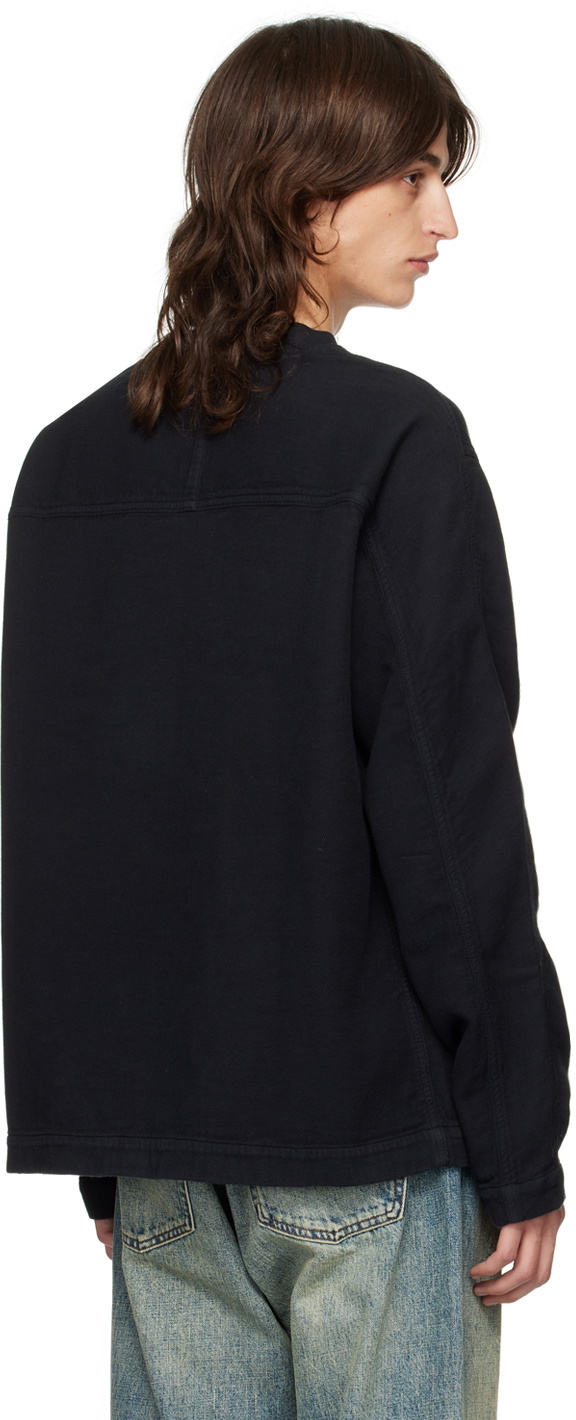 美品 casey casey WORKER オーバー スウェット CASEY CASEY Black Worker Sweater CASEY CASEY