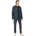 Nudie Jeans Blue Denim Barney Horse Lining Jacket