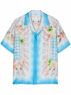 Casablanca Blue Le Plongeon Shirt