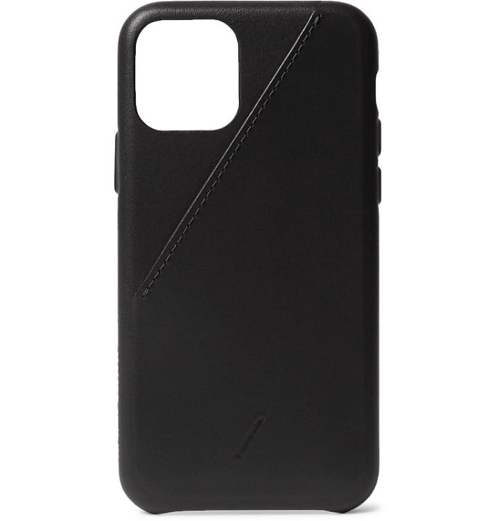 Photo: Native Union - Clic Card Leather iPhone 11 Pro Case - Black