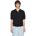 Dries Van Noten Black Jace Polo Shirt