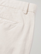 Altea - Straight-Leg Cotton, Linen and Lyocell-Blend Bermuda Shorts - White