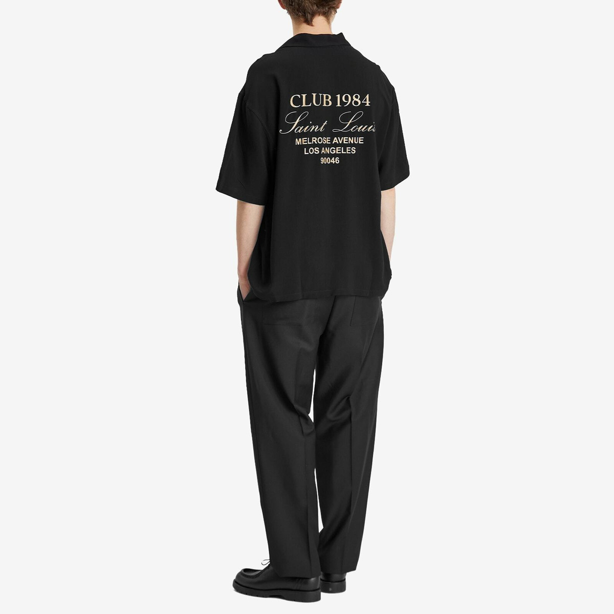 Club 1984 Men's Melrose 1984 Shirt in Black Club 1984