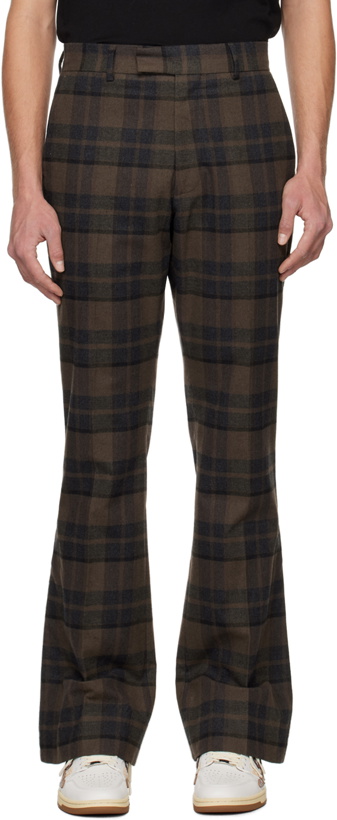 Photo: AMIRI Brown Plaid Trousers