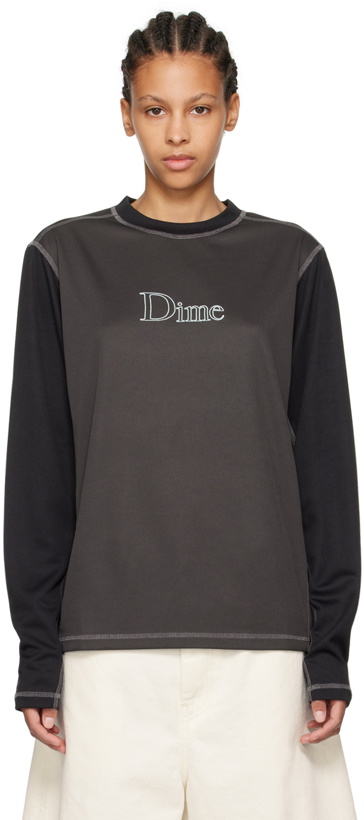 Photo: Dime Gray Athletic Long Sleeve T-Shirt