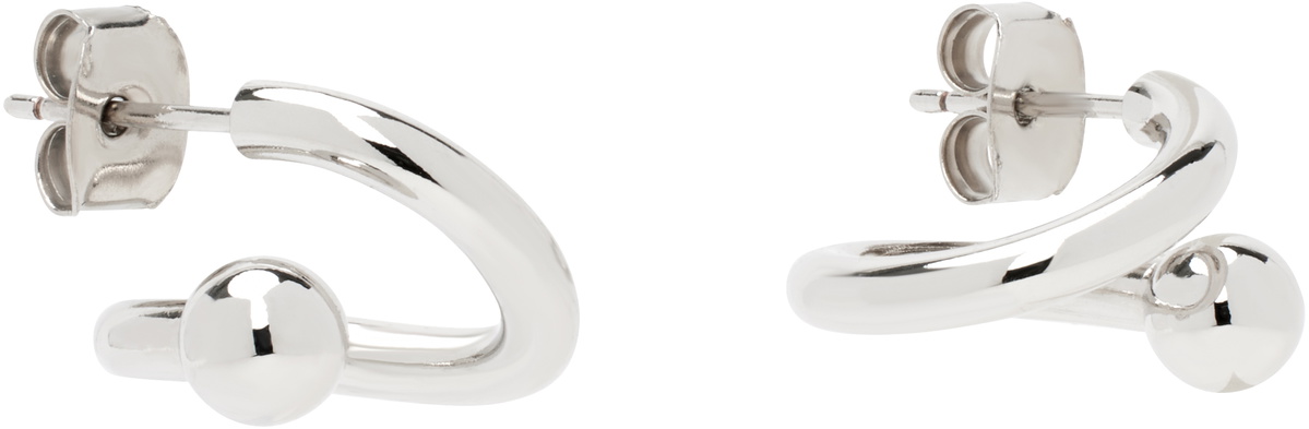 Justine Clenquet Silver Mel Earrings