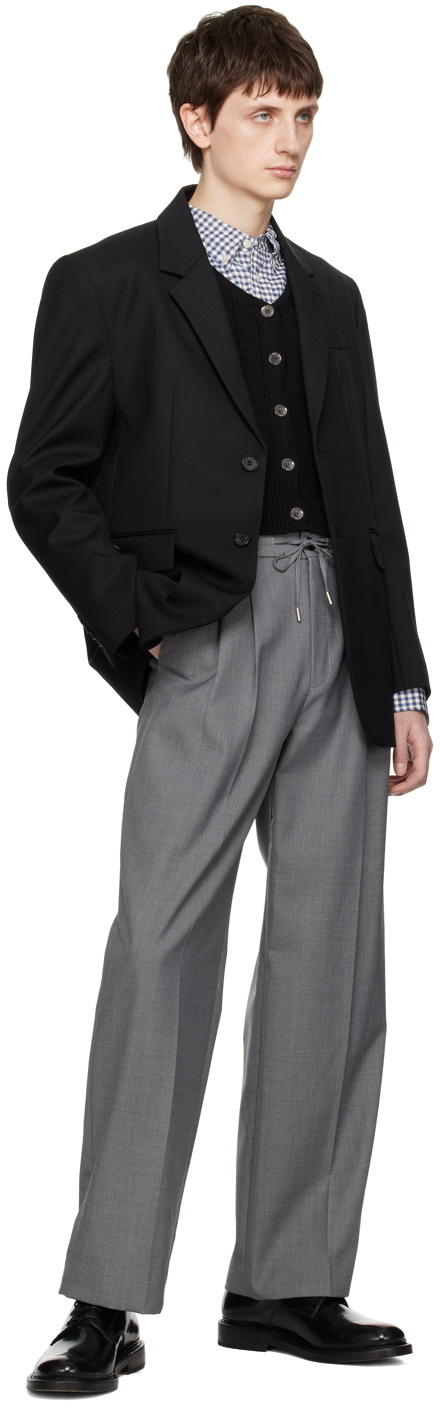Dunst Black Two-Button Blazer