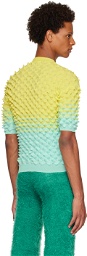 Chet Lo SSENSE Exclusive Yellow & Blue Sunshine Gradient Sweater