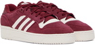 adidas Originals Burgundy Rivalry Low Sneakers