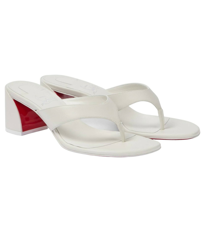 Photo: Christian Louboutin Janetonga 55 leather thong sandals